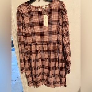Fall plaid dress from Dillards